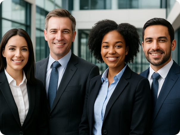 Profesionales en una reunión de trabajo